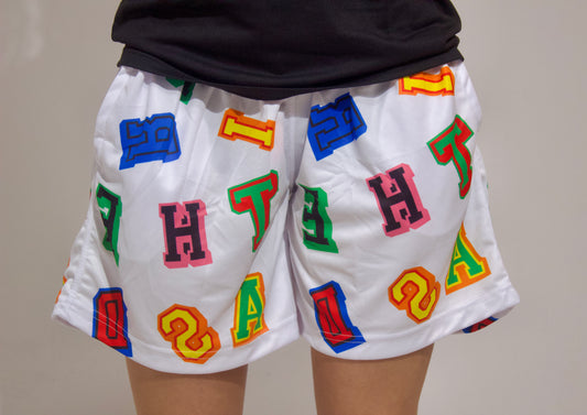Mesh Shorts White