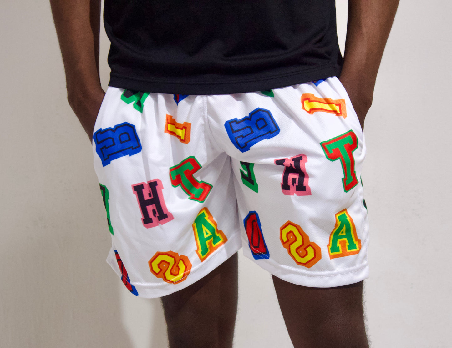 Mesh Shorts White