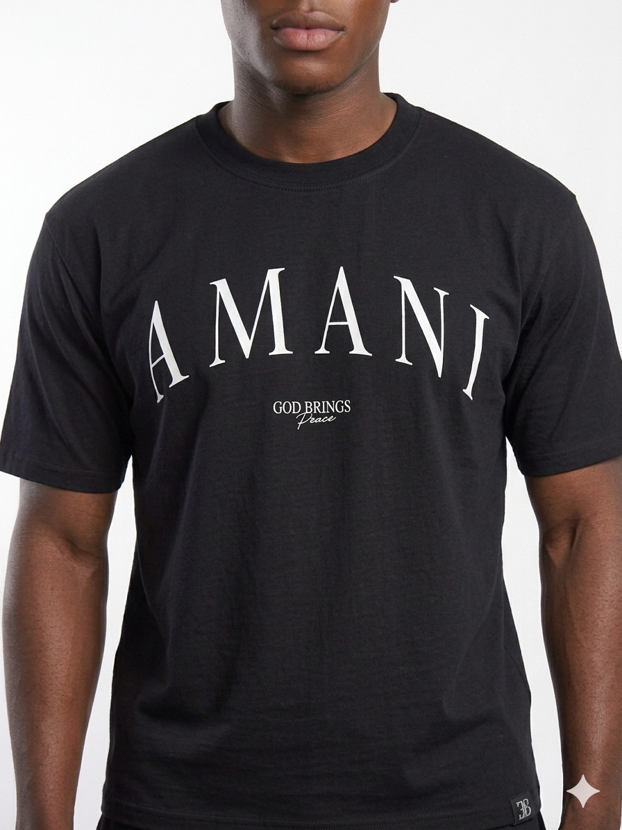 God Peace Tee Black