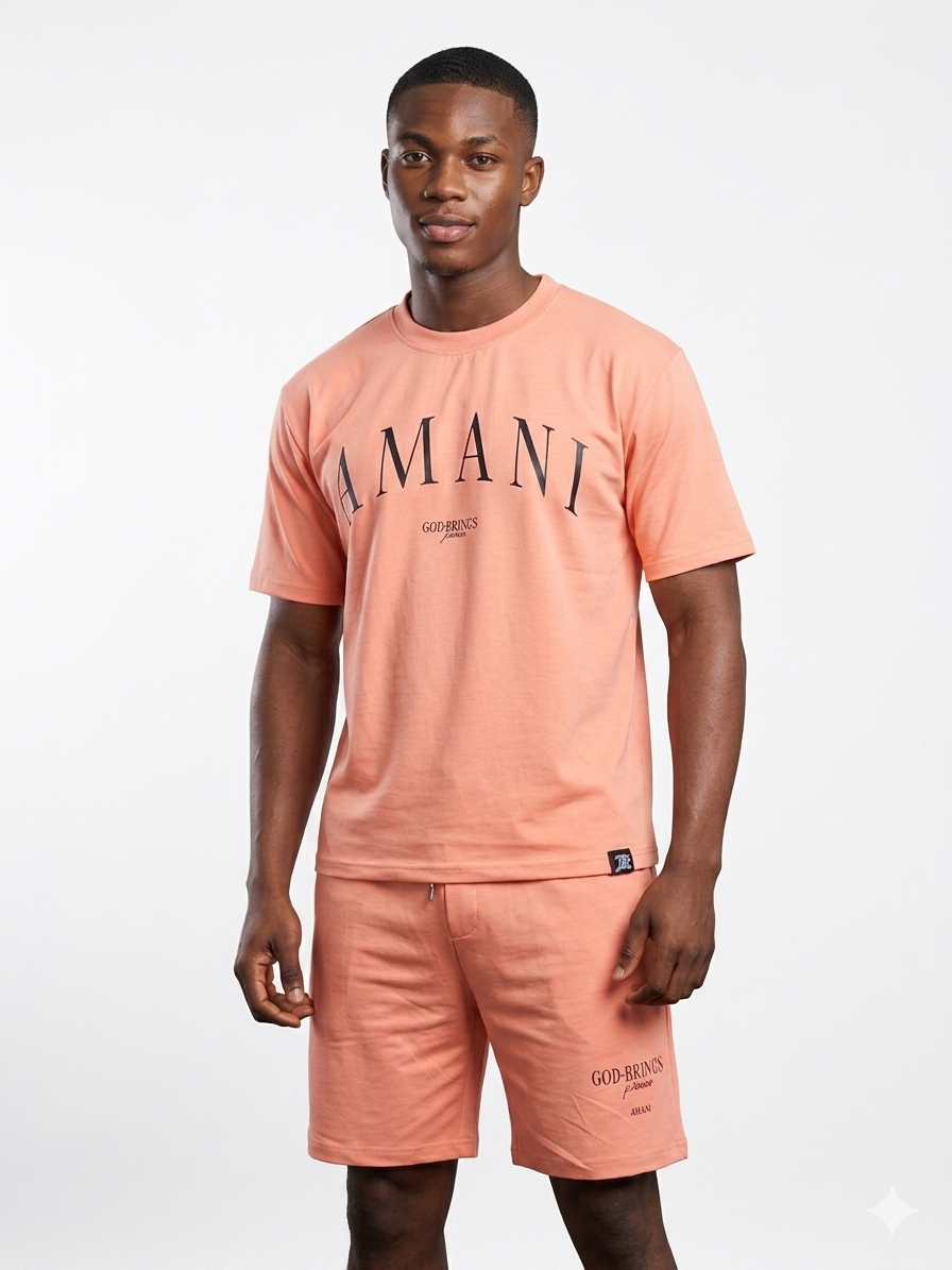 God Peace Tee Peach