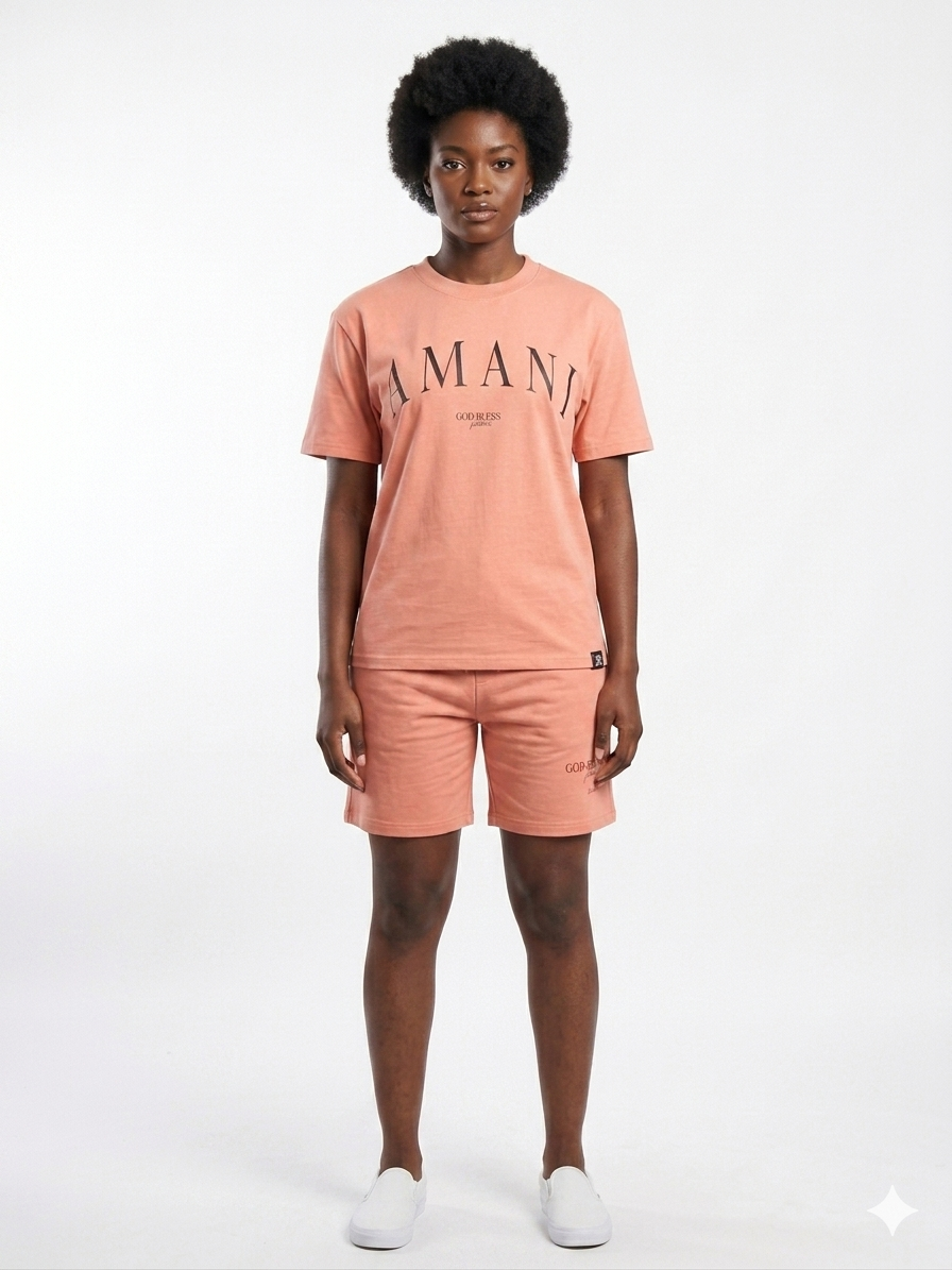 God Peace Tee Peach