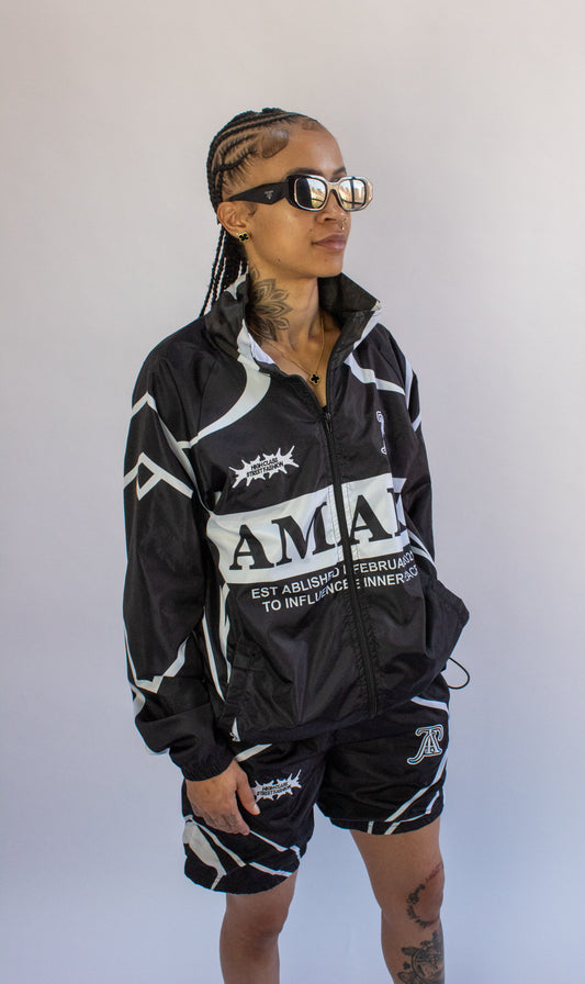 Amani Windbreaker Black Set