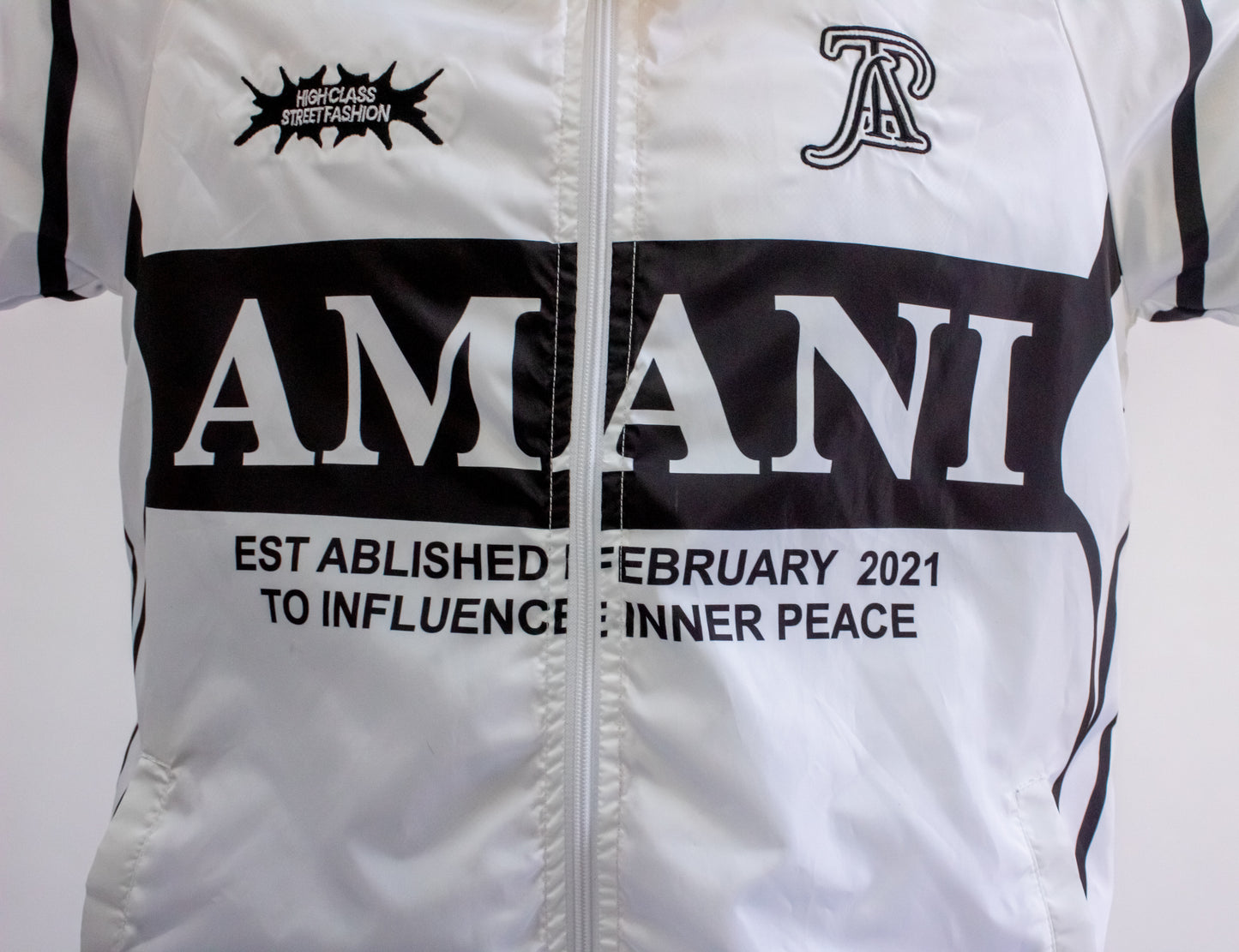Amani Windbreaker White Set